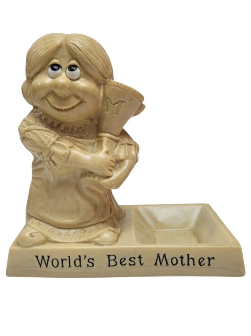 Worlds Best Mother Vintage Resin Figurine Sillisculpt Line